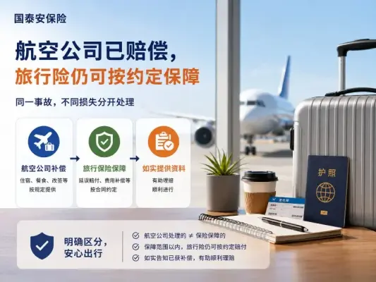 航空公司已经赔了，旅行险还能赔吗？同一次航班延误可能要分情况看