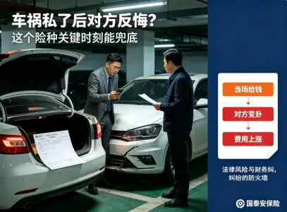 车祸私了后对方反悔？这个险种关键时刻能兜底
