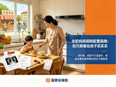 全职妈妈保险配置指南：别只顾着给孩子买买买